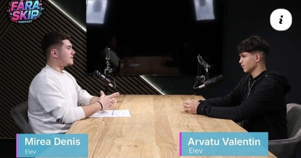 Primul podcast al elevilor, realizat în noul studio amenajat de Consiliul Județean Prahova la Palatul Culturii din Ploiești