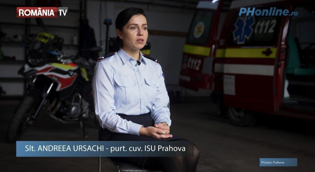 Dincolo de uniformă: Andreia Ursachi, vocea ISU Prahova, dezvăluie provocările unei meserii în care fiecare secundă contează