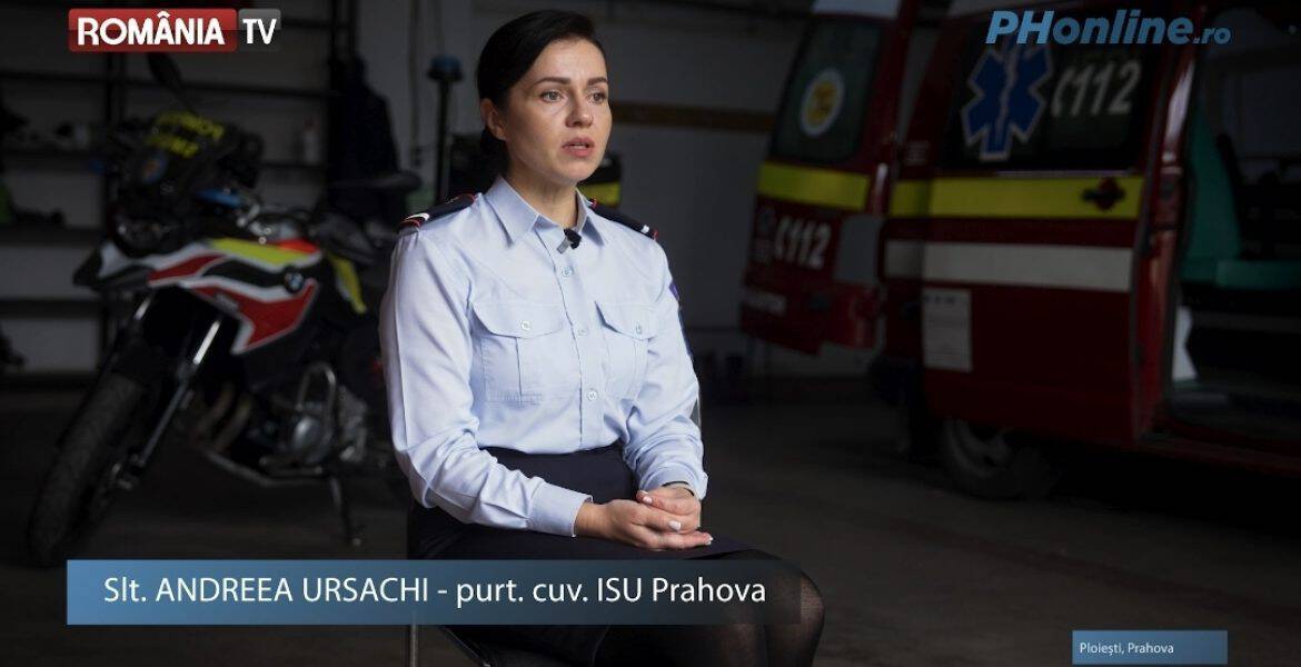 Dincolo de uniformă: Andreia Ursachi, vocea ISU Prahova, dezvăluie provocările unei meserii în care fiecare secundă contează