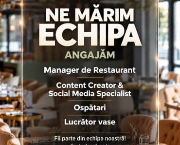 Trattoria by MRS Residence Ploiești face angajări! Patru posturi disponibile Trattoria by MRS Residence Ploiești face angajări! Patru posturi disponibile