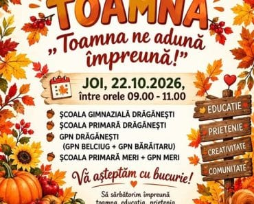 Târg de toamnă la Drăgănești. Fondurile strânse vor susține proiectele și excursiile copiilor