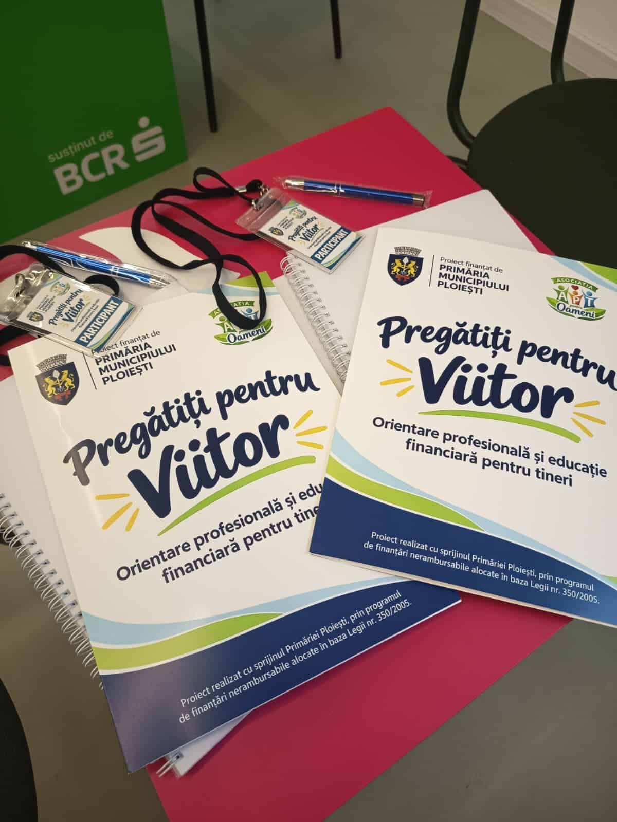 A început proiectul „Pregătiți pentru Viitor – Orientare profesională și educație financiară pentru tineri” A început proiectul „Pregătiți pentru Viitor – Orientare profesională și educație financiară pentru tineri”