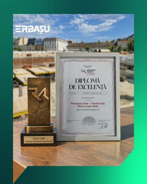 Proiectul Planșeul Unirii premiat pentru excelență în infrastructură. Construcții Erbașu face parte din asocierea care execută lucrările Proiectul Planșeul Unirii premiat pentru excelență în infrastructură. Construcții Erbașu face parte din asocierea care execută lucrările