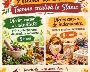 Casa de Cultură din Slănic organizează cursuri de dans, chitară și canto, dar și ateliere creative pentru copii și tineri