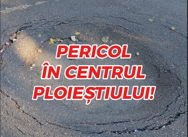 VIDEO: Pericol în centrul Ploieștiului! Se surpă trotuarul lângă Palatul Culturii VIDEO: Pericol în centrul Ploieștiului! Se surpă trotuarul lângă Palatul Culturii
