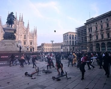 Europa dă în clocot. Sute de mii de italieni au ieșit în stradă, nemulțumiți de scumpiri, salarii și pensii. La Milano protestele au degenerat în violențe. La fel și la Torino. La Roma, peste 100.000 de oameni au ieșit în stradă Europa dă în clocot. Sute de mii de italieni au ieșit în stradă, nemulțumiți de scumpiri, salarii și pensii. La Milano protestele au degenerat în violențe. La fel și la Torino. La Roma, peste 100.000 de oameni au ieșit în stradă