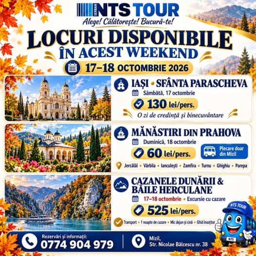 NTS Tour: Locuri disponibile în acest weekend NTS Tour: Locuri disponibile în acest weekend