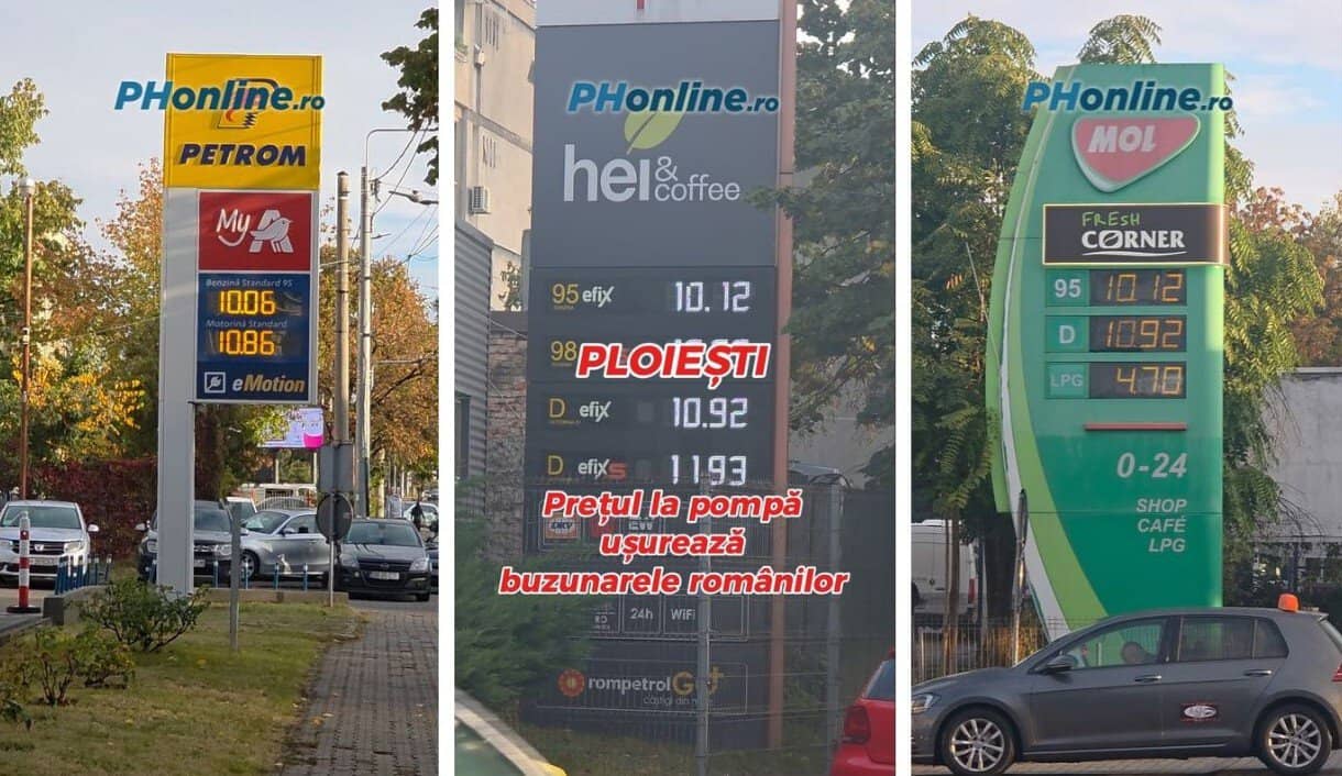VIDEO: Prețul la pompă ușurează buzunarele românilor. Cât a ajuns să coste litrul de carburant la Ploiești
